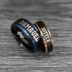 IMG_0461 Suicide Squad Rings, Joker Rings, Joker Wedding Bands, Suicide Squad Jewelry, Joker Jewelry