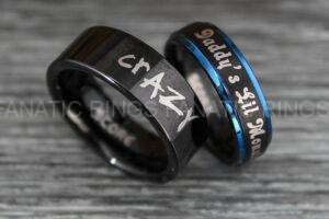 Suicide Squad Rings, Joker Rings, Joker Wedding Bands, Suicide Squad Jewelry, Joker Jewelry