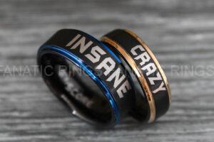 Suicide Squad Rings, Joker Rings, Joker Wedding Bands, Suicide Squad Jewelry, Joker Jewelry