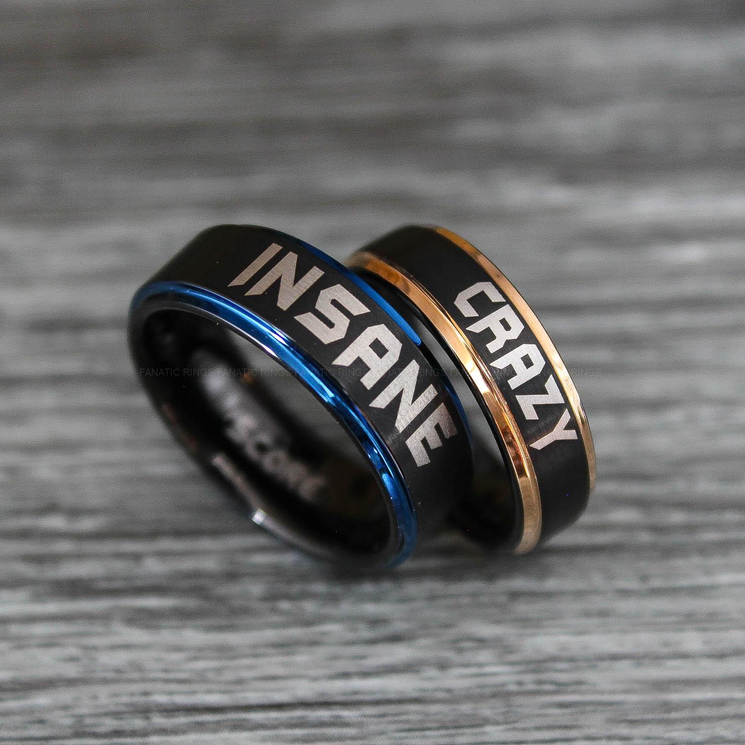 IMG_0470 Suicide Squad Rings, Joker Rings, Joker Wedding Bands, Suicide Squad Jewelry, Joker Jewelry - Image 1