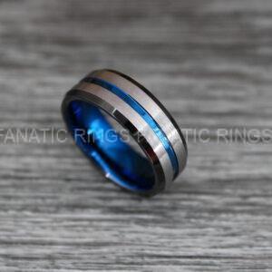IMG_0476 Silver Wedding Ring, Silver Wedding Band, Silver Tungsten Ring, Mens Wedding Band