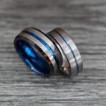 Silver Wedding Rings, Silver Wedding Bands, Silver Tungsten Rings, Couple Wedding Bands