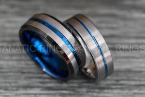 Silver Wedding Rings, Silver Wedding Bands, Silver Tungsten Rings, Couple Wedding Bands