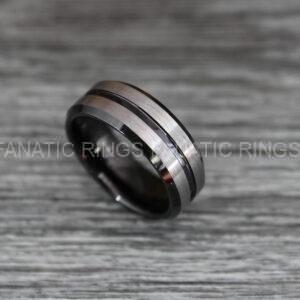 IMG_0478 Silver Wedding Ring, Silver Wedding Band, Silver Tungsten Ring, Mens Wedding Band