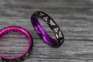 Gamer Ring, Legend of Zelda Ring, Legend of Zelda Jewelry, Zelda Wedding Band, Zelda Wedding Ring, Gamer Wedding