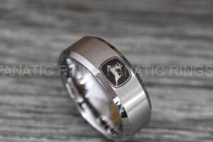 John Deere Ring, John Deere Wedding Ring, Deere Wedding Band, Farmer Jewelry