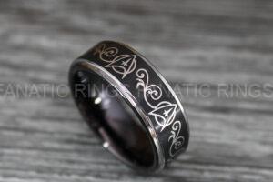 Star Trek Ring, Star Trek Wedding Ring, Star Trek Wedding Band, Star Trek Jewelry