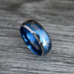 Simply Meant To Be Ring, Blue Wedding Band, Blue Wedding Ring, Jack and Sally Ring, Jack and Sally Wedding Ring