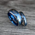Simply Meant To Be Ring, Blue Wedding Band, Blue Wedding Ring, Jack and Sally Ring, Jack and Sally Wedding Ring - Image 3