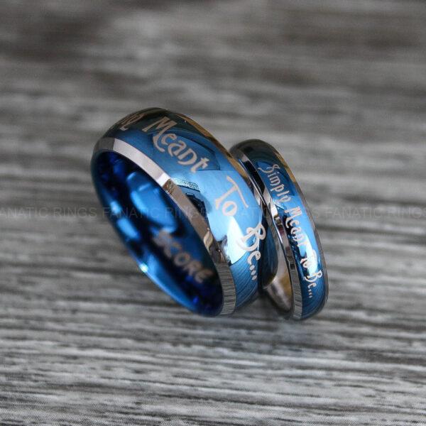 IMG_0510 Simply Meant To Be Ring, Blue Wedding Band, Blue Wedding Ring, Jack and Sally Ring, Jack and Sally Wedding Ring