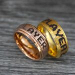 Player 1 Player 2 Rings, Gamer Rings, Gamer Jewelry, Gamer Wedding Ring - Image 3