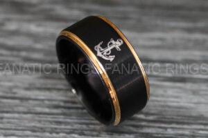 Nautical Ring, Anchor Ring, Viking Ring, Norse Ring, Anchor Wedding Band