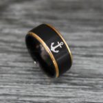 Nautical Ring, Anchor Ring, Viking Ring, Norse Ring, Anchor Wedding Band