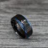 IMG_0524 Nautical Ring, Anchor Ring, Viking Ring, Norse Ring, Anchor Wedding Band
