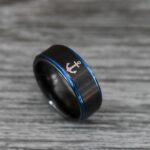 Nautical Ring, Anchor Ring, Viking Ring, Norse Ring, Anchor Wedding Band