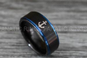 Nautical Ring, Anchor Ring, Viking Ring, Norse Ring, Anchor Wedding Band