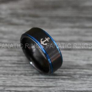 IMG_0524 Nautical Ring, Anchor Ring, Viking Ring, Norse Ring, Anchor Wedding Band