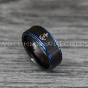 IMG_0525 Nautical Ring, Anchor Ring, Viking Ring, Norse Ring, Anchor Wedding Band