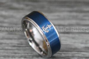 Nautical Ring, Anchor Ring, Viking Ring, Norse Ring, Anchor Wedding Band