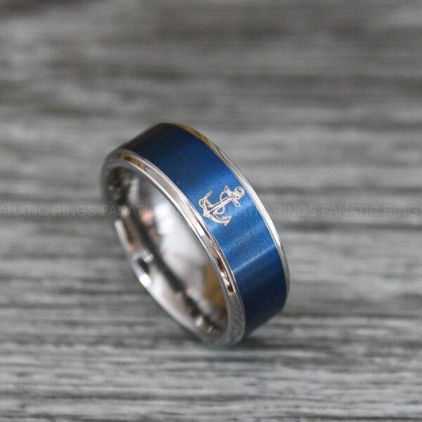IMG_0526 Nautical Ring, Anchor Ring, Viking Ring, Norse Ring, Anchor Wedding Band