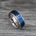Nautical Ring, Anchor Ring, Viking Ring, Norse Ring, Anchor Wedding Band