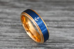 Nautical Ring, Anchor Ring, Viking Ring, Norse Ring, Anchor Wedding Band