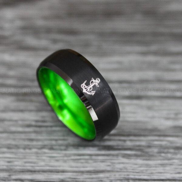 IMG_0533 Nautical Ring, Anchor Ring, Viking Ring, Norse Ring, Anchor Wedding Band