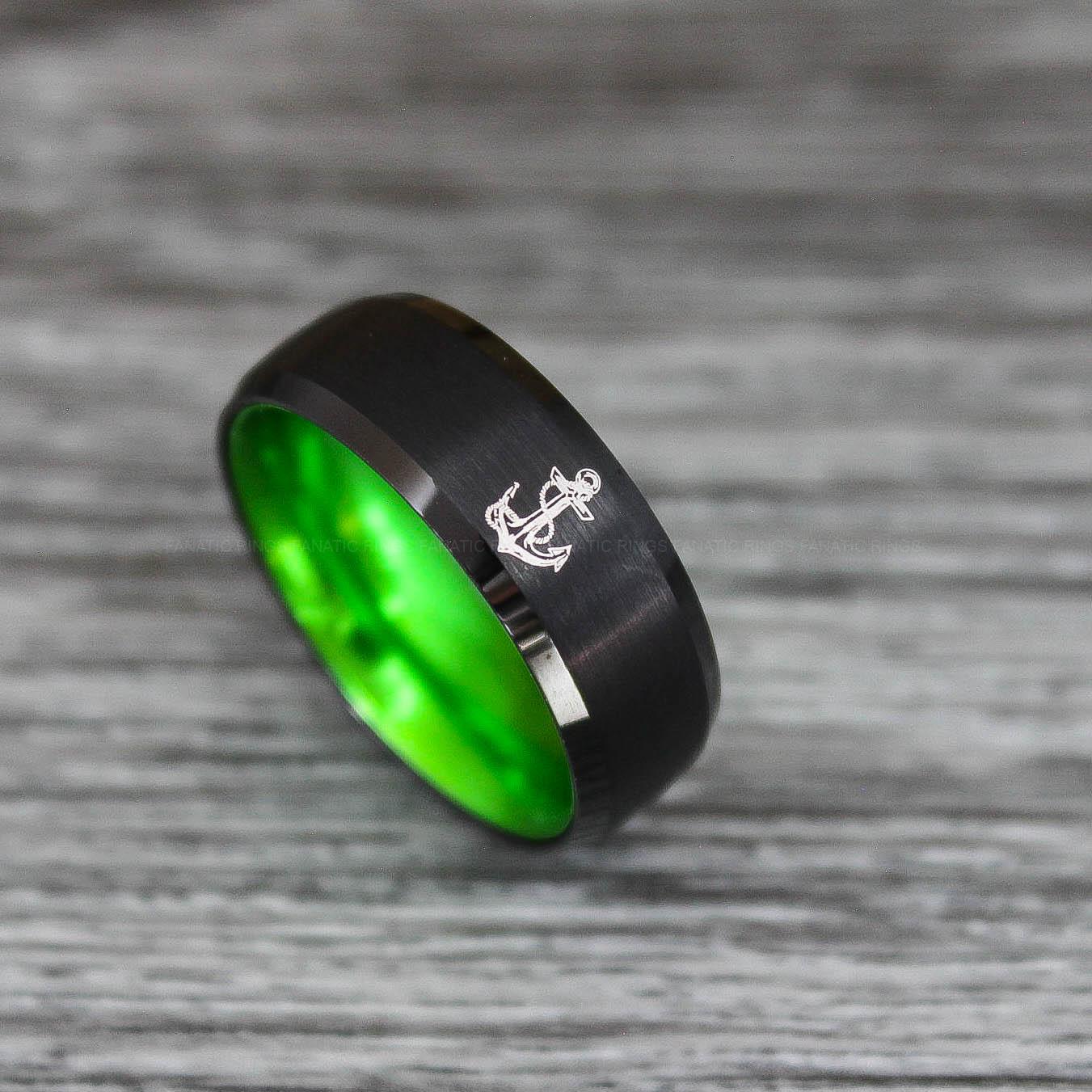 IMG_0533 Nautical Ring, Anchor Ring, Viking Ring, Norse Ring, Anchor Wedding Band - Image 1