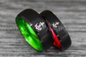 Nautical Rings, Anchor Rings, Viking Rings, Norse Rings, Anchor Wedding Bands