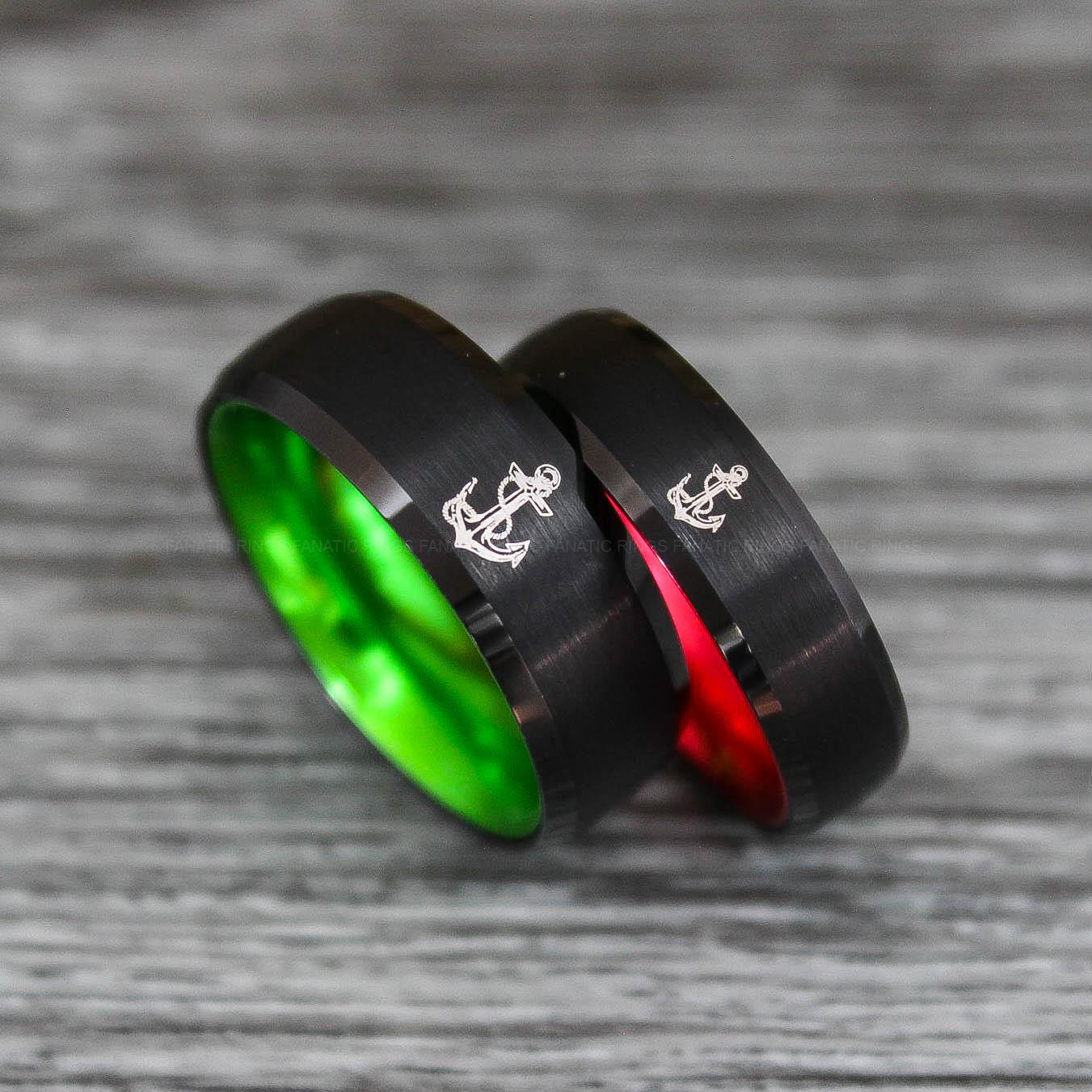 IMG_0534 Nautical Rings, Anchor Rings, Viking Rings, Norse Rings, Anchor Wedding Bands - Image 1