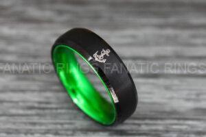 Nautical Ring, Anchor Ring, Viking Ring, Norse Ring, Anchor Wedding Band