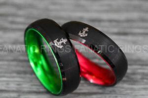 Nautical Rings, Anchor Rings, Viking Rings, Norse Rings, Anchor Wedding Bands